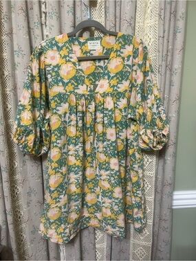 MIRTH Belem Dress in Camelia Bloom | Size Large